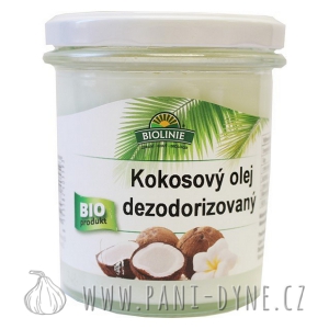 Olej kokosový dezodorizovaný bio 240g