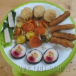 Makrobiotický talíř s tofu prsty