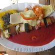 Polenta s tofu špízem