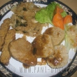 Daikon zelí a marinovaný domácí seitan