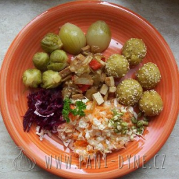 Jáhlové krokety s restovaným tofu 